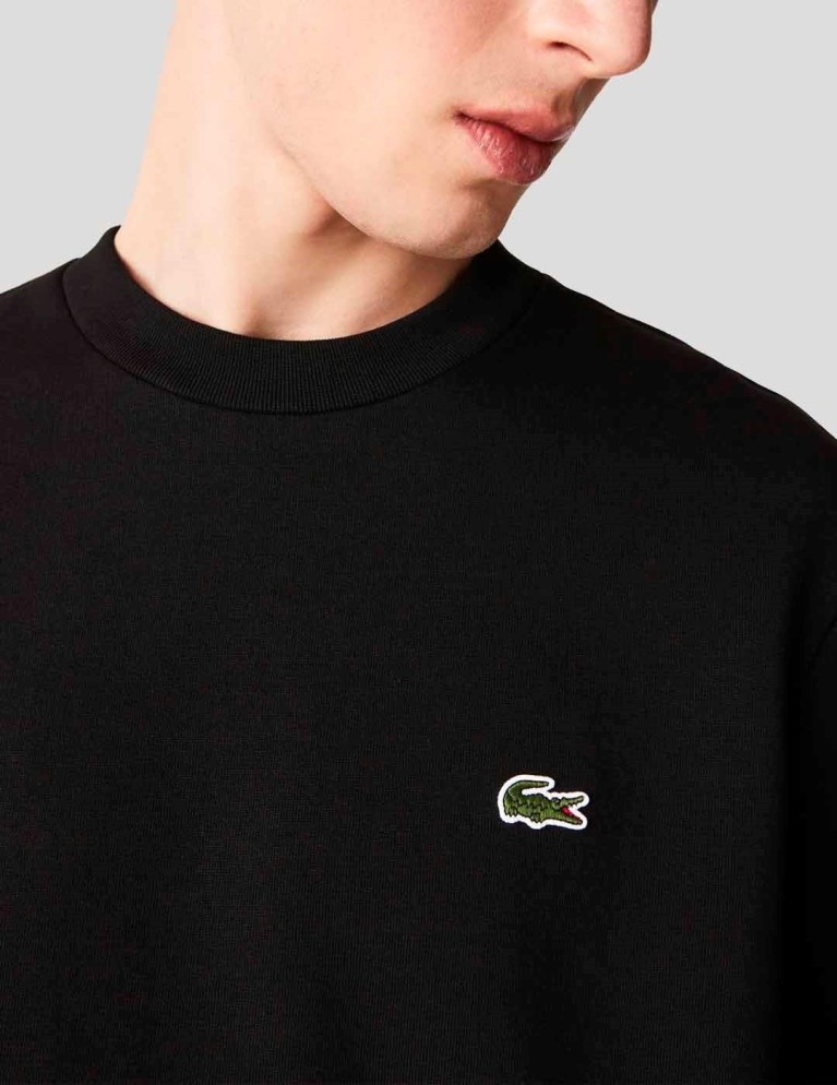 Felpa LACOSTE girocollo collo noir